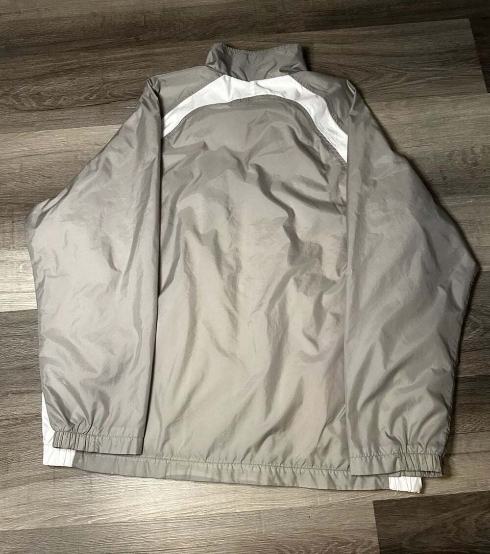 Vintage Nike Full-Zip Lightweight Windbreaker Jacket Grey and White - Picture 2 of 7